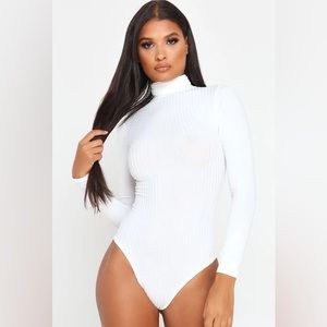 White Turtleneck Bodysuit